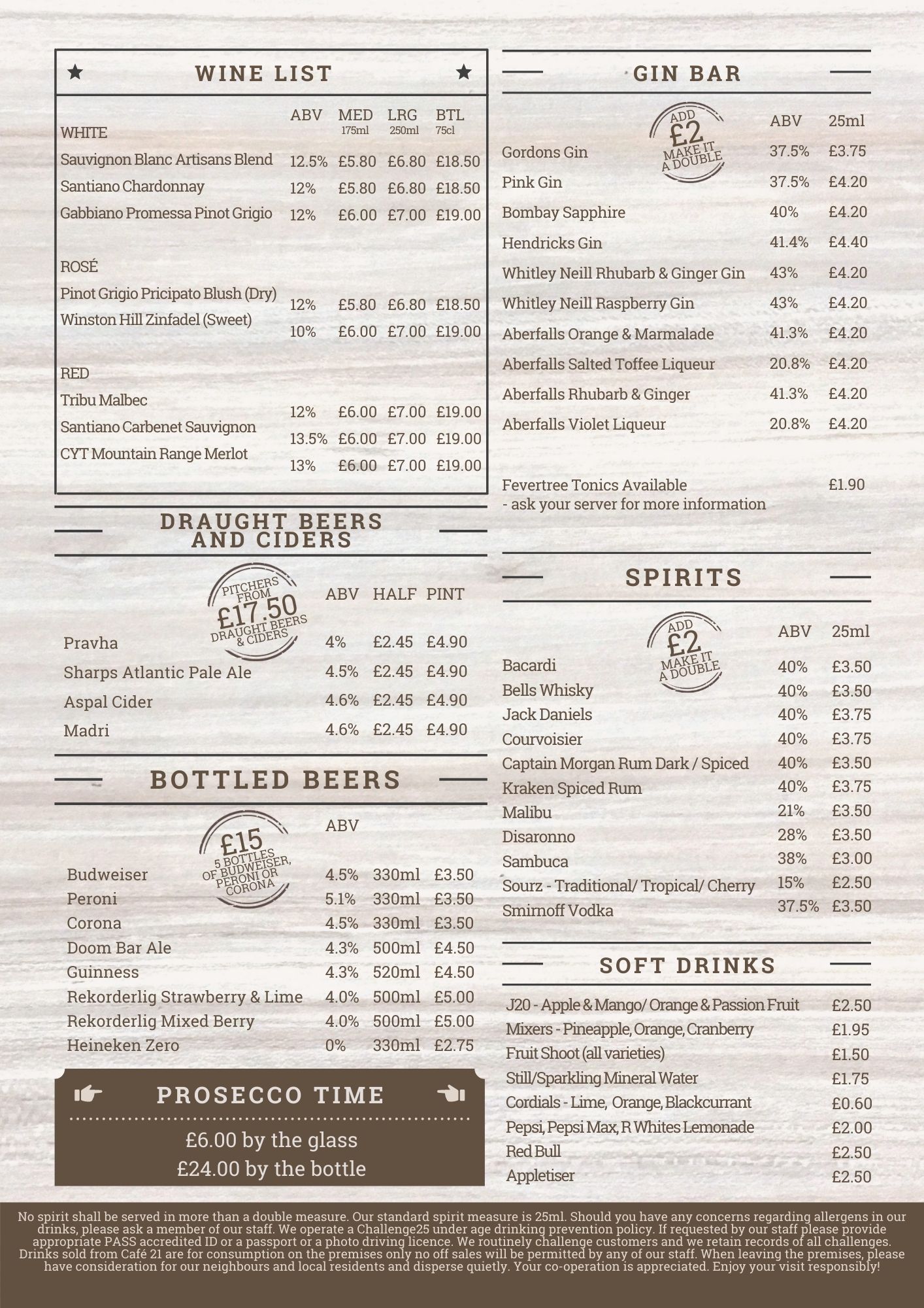 eng DRINKS Menu